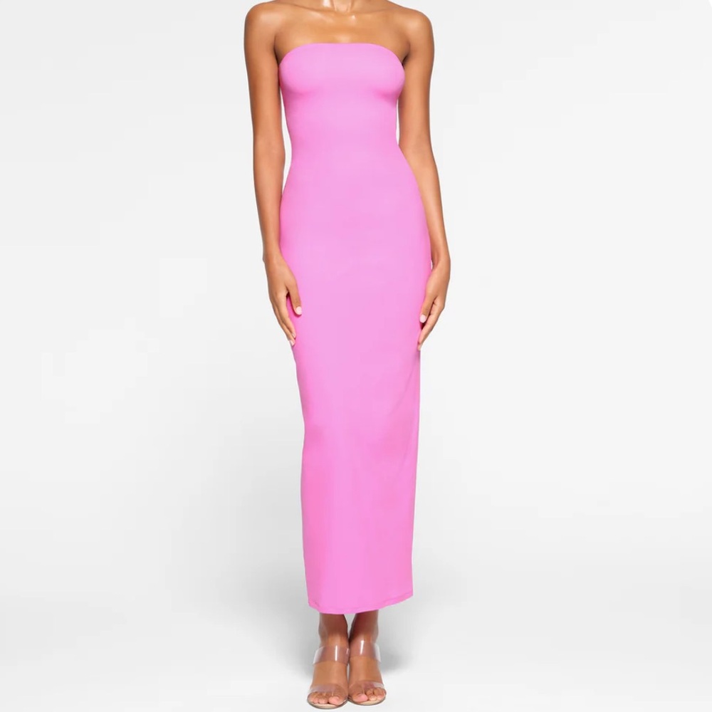 BRAND NEW Hot Pink Skims Bodycon Long Dress
